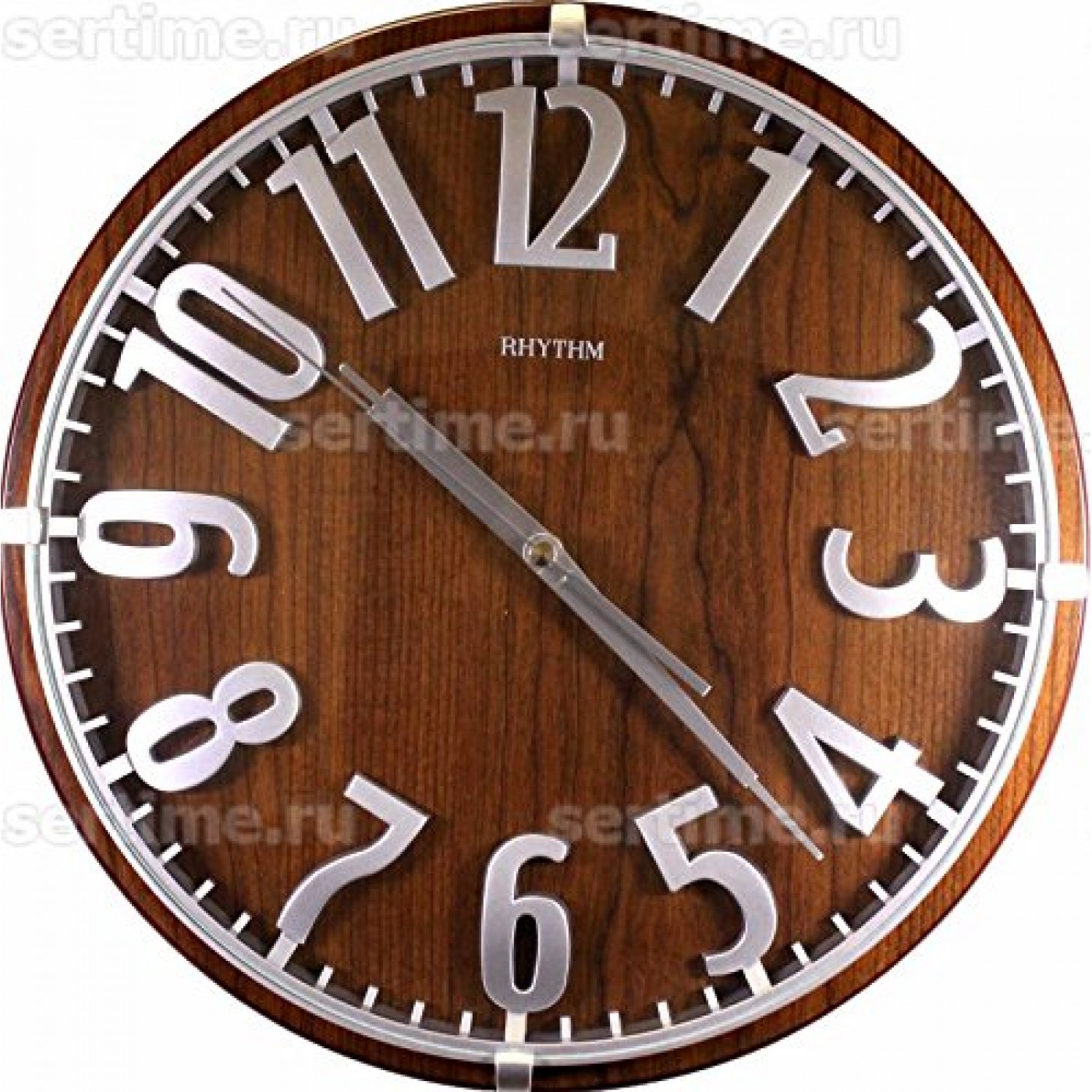 wooden 3d clock